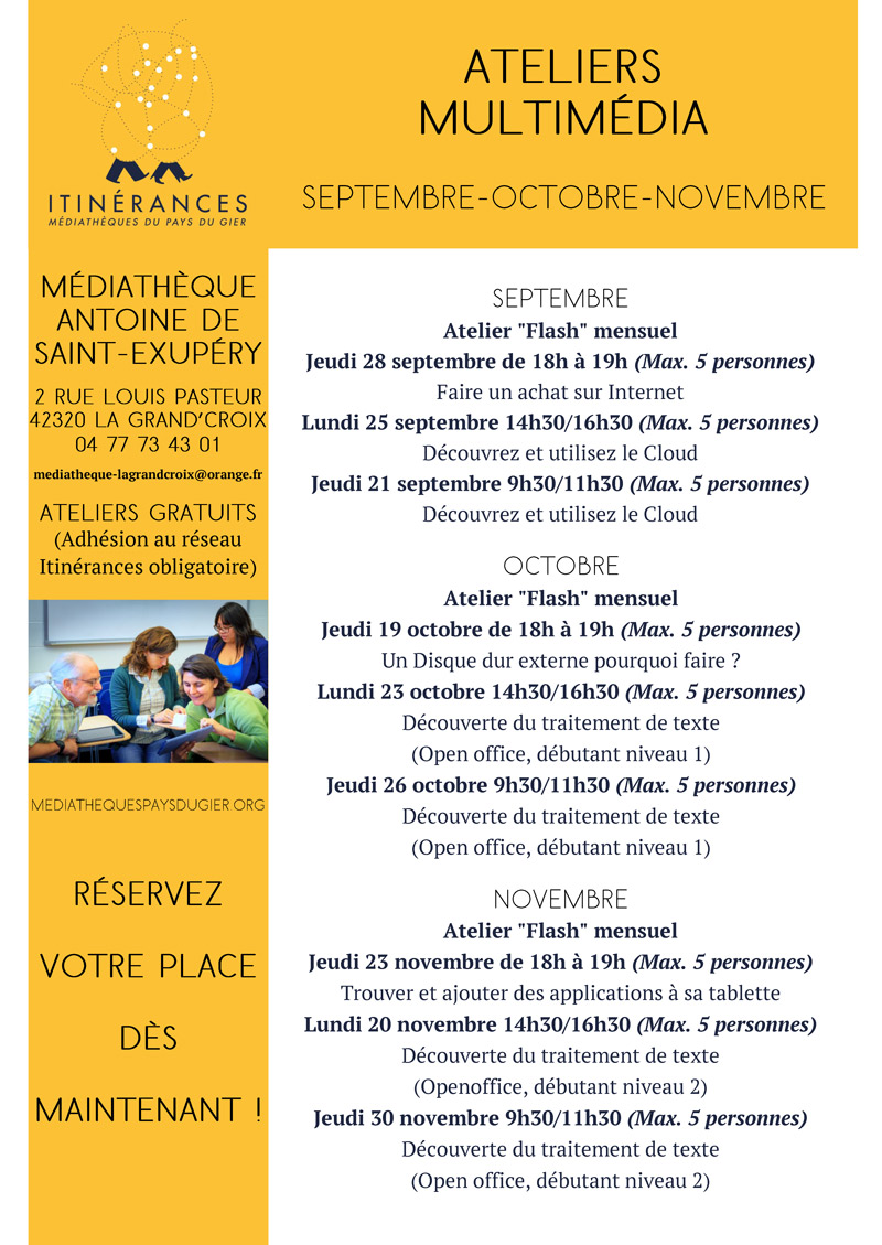 ateliers multimedia 09 10 11 2017